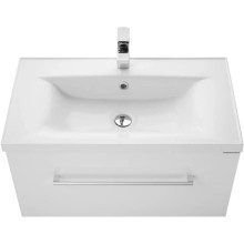 Комплект мебели белый глянец 80 см Акватон Мадрид 1A126801MA010 + 1A70493KPR010 + 1A175202MA010