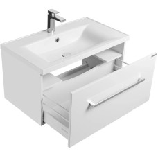 Комплект мебели белый глянец 80 см Акватон Мадрид 1A126801MA010 + 1A70493KPR010 + 1A175202MA010