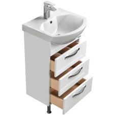 Комплект мебели белый 50,5 см Акватон Ария 1A140201AA010 + 1WH207781 + 1A140102AA010