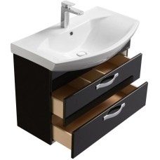 Комплект мебели черный 80,5 см Акватон Ария 1A140801AA950 + 1WH207783 + 1A141902AA950