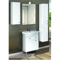 Комплект мебели белый глянец 66 см Акватон Лиана 1A165801LL010 + 1WH109651 + 1A166102LL010
