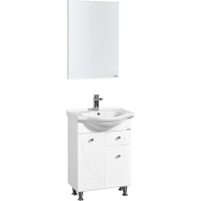 Комплект мебели белый глянец 66 см Акватон Лиана 1A165801LL010 + 1WH109651 + 1A166102LL010