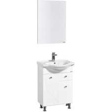 Комплект мебели белый глянец 66 см Акватон Лиана 1A165801LL010 + 1WH109651 + 1A166102LL010