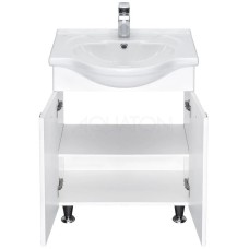 Комплект мебели белый глянец 60,5 см Акватон Лиана 1A163101LL010 + 1WH109652 + 1A162702LL01R