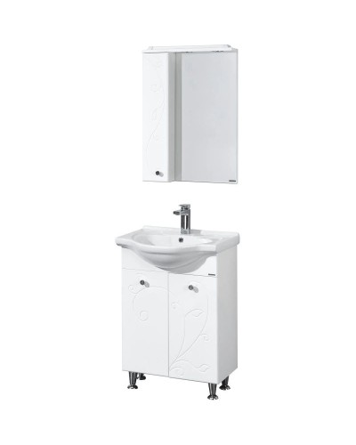 Комплект мебели белый глянец 60,5 см Акватон Лиана 1A163101LL010 + 1WH109652 + 1A162702LL01L