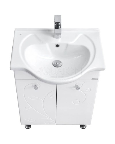 Комплект мебели белый глянец 60,5 см Акватон Лиана 1A163101LL010 + 1WH109652 + 1A162702LL01L