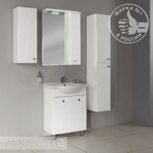 Комплект мебели белый глянец 66 см Акватон Лиана 1A165701LL010 + 1WH109651 + 1A166202LL01R