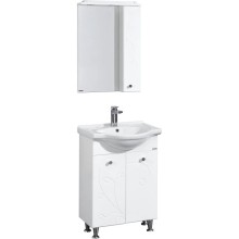 Комплект мебели белый глянец 66 см Акватон Лиана 1A165701LL010 + 1WH109651 + 1A166202LL01R