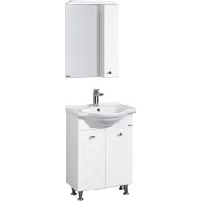 Комплект мебели белый глянец 66 см Акватон Лиана 1A165701LL010 + 1WH109651 + 1A166202LL01R