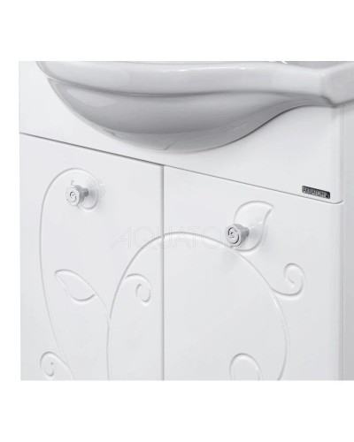 Комплект мебели белый глянец 66 см Акватон Лиана 1A165701LL010 + 1WH109651 + 1A166202LL01R