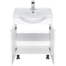 Комплект мебели белый глянец 66 см Акватон Лиана 1A165701LL010 + 1WH109651 + 1A166202LL01L