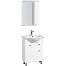 Комплект мебели белый глянец 66 см Акватон Лиана 1A165801LL010 + 1WH109651 + 1A166202LL01R