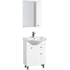 Комплект мебели белый глянец 66 см Акватон Лиана 1A165801LL010 + 1WH109651 + 1A166202LL01R