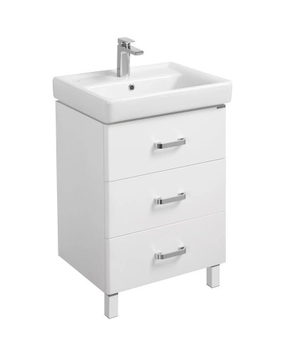 Комплект мебели белый 60 см Акватон Америна 1A168901AM010 + 1WH302082 + 1A135302AM01L