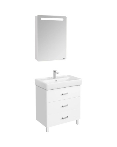 Комплект мебели белый 80 см Акватон Америна 1A169101AM010 + 1WH302084 + 1A135302AM01L