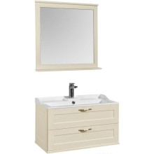 Комплект мебели дуб бежевый 80 см Акватон Леон 1A186301LBPR0 + 1A708031FB010 + 1A186402LBPR0