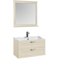 Комплект мебели дуб бежевый 80 см Акватон Леон 1A186301LBPR0 + 1A708031FB010 + 1A186402LBPR0