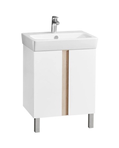 Комплект мебели дуб верона/белый глянец 60 см Акватон Кантри 1A257401AHB20 + 1WH302186 + 1A257702AHB20