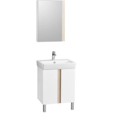 Комплект мебели дуб верона/белый глянец 60 см Акватон Кантри 1A257401AHB20 + 1WH302186 + 1A257702AHB20