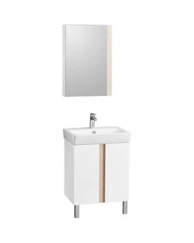 Комплект мебели дуб верона/белый глянец 60 см Акватон Кантри 1A257401AHB20 + 1WH302186 + 1A257702AHB20