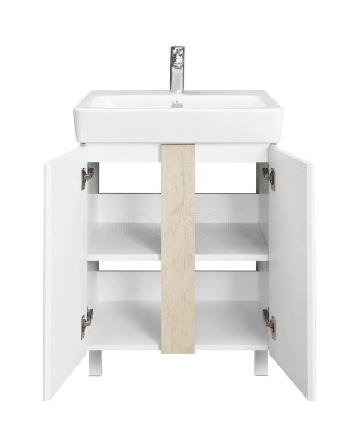 Комплект мебели дуб верона/белый глянец 60 см Акватон Кантри 1A257401AHB20 + 1WH302186 + 1A257702AHB20