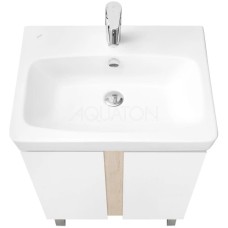 Комплект мебели дуб верона/белый глянец 60 см Акватон Кантри 1A257401AHB20 + 1WH302186 + 1A257702AHB20