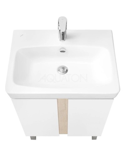 Комплект мебели дуб верона/белый глянец 60 см Акватон Кантри 1A257401AHB20 + 1WH302186 + 1A257702AHB20