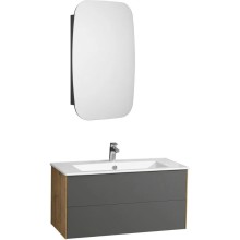 Комплект мебели графит софт/дуб веллингтон 100,5 см Акватон Сохо 1A258201AJA00 + 1WH501627 + 1A258302AJA0L