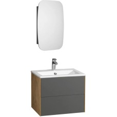 Комплект мебели графит софт/дуб веллингтон 60 см Акватон Сохо 1A258001AJA00 + 1WH501606 + 1A258302AJA0L