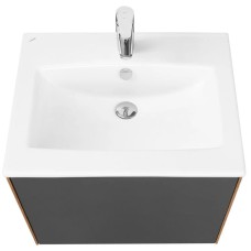 Комплект мебели графит софт/дуб веллингтон 60 см Акватон Сохо 1A258001AJA00 + 1WH501606 + 1A258302AJA0L