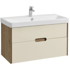 Комплект мебели бежевый/дуб веллингтон 90 см Акватон Оливия 1A254401OLVG0 + 1WH501629 + 1A256502A1010