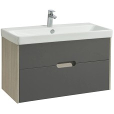 Комплект мебели грей/дуб ойстер 90 см Акватон Оливия 1A254401OLUG0 + 1WH501629 + 1A256502A1010