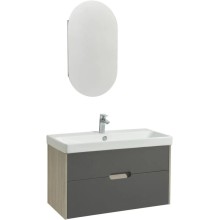 Комплект мебели грей/дуб ойстер 90 см Акватон Оливия 1A254401OLUG0 + 1WH501629 + 1A254502OL010