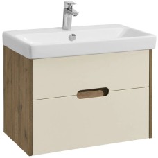 Комплект мебели бежевый/дуб веллингтон 70,5 см Акватон Оливия 1A254301OLVG0 + 1WH501628 + 1A256402A1010