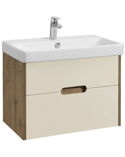 Комплект мебели бежевый/дуб веллингтон 70,5 см Акватон Оливия 1A254301OLVG0 + 1WH501628 + 1A256502A1010