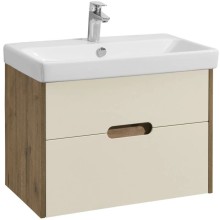 Комплект мебели бежевый/дуб веллингтон 70,5 см Акватон Оливия 1A254301OLVG0 + 1WH501628 + 1A254502OL010