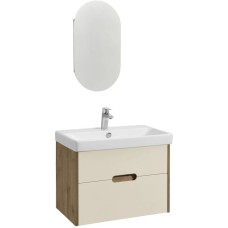 Комплект мебели бежевый/дуб веллингтон 70,5 см Акватон Оливия 1A254301OLVG0 + 1WH501628 + 1A254502OL010