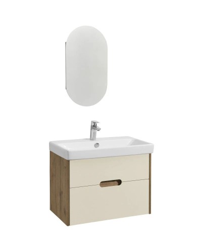 Комплект мебели бежевый/дуб веллингтон 70,5 см Акватон Оливия 1A254301OLVG0 + 1WH501628 + 1A254502OL010