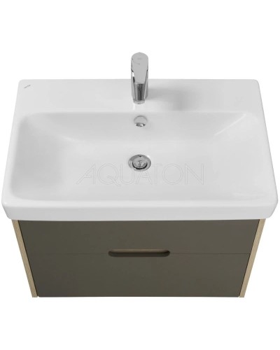 Комплект мебели грей/дуб ойстер 70,5 см Акватон Оливия 1A254301OLUG0 + 1WH501628 + 1A256402A1010