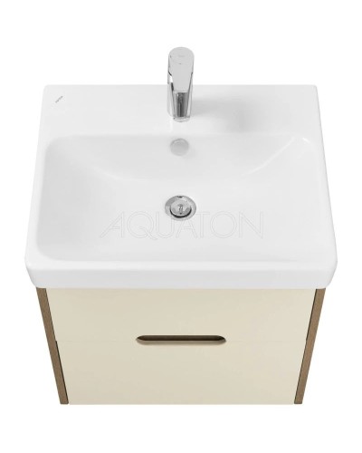 Комплект мебели бежевый/дуб веллингтон 55 см Акватон Оливия 1A254201OLVG0 + 1WH501620 + 1A256402A1010