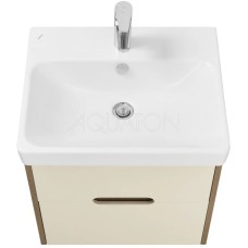 Комплект мебели бежевый/дуб веллингтон 55 см Акватон Оливия 1A254201OLVG0 + 1WH501620 + 1A256502A1010