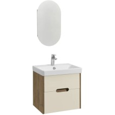 Комплект мебели бежевый/дуб веллингтон 55 см Акватон Оливия 1A254201OLVG0 + 1WH501620 + 1A254502OL010