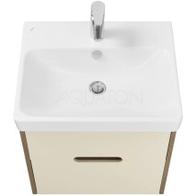 Комплект мебели бежевый/дуб веллингтон 55 см Акватон Оливия 1A254201OLVG0 + 1WH501620 + 1A254502OL010