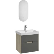 Комплект мебели грей/дуб ойстер 55 см Акватон Оливия 1A254201OLUG0 + 1WH501620 + 1A256402A1010