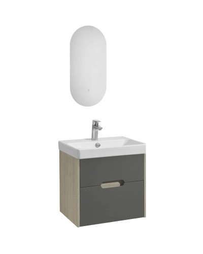 Комплект мебели грей/дуб ойстер 55 см Акватон Оливия 1A254201OLUG0 + 1WH501620 + 1A256502A1010