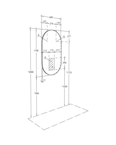 Комплект мебели грей/дуб ойстер 55 см Акватон Оливия 1A254201OLUG0 + 1WH501620 + 1A256502A1010