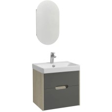 Комплект мебели грей/дуб ойстер 55 см Акватон Оливия 1A254201OLUG0 + 1WH501620 + 1A254502OL010