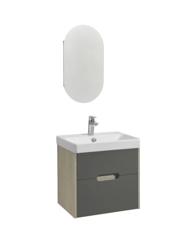 Комплект мебели грей/дуб ойстер 55 см Акватон Оливия 1A254201OLUG0 + 1WH501620 + 1A254502OL010