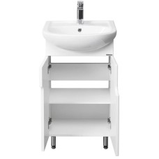 Комплект мебели белый глянец 50,5 см Акватон Панда 1A053701PD010 + 1WH110171 + 1A007402PD01R