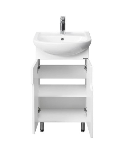 Комплект мебели белый глянец 50,5 см Акватон Панда 1A053701PD010 + 1WH110171 + 1A007402PD01L110171/1A007402PD01L